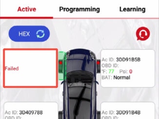 launch tpms 5011 v2 reset porsche macan tpms fault 2