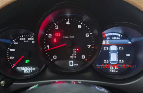 launch tpms 5011 v2 reset porsche macan tpms fault 8