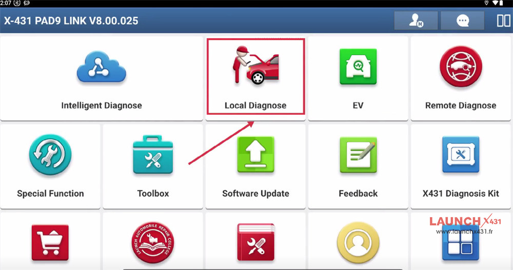 launch x431 calibrate fiat longitudinal and lateral sensor 1
