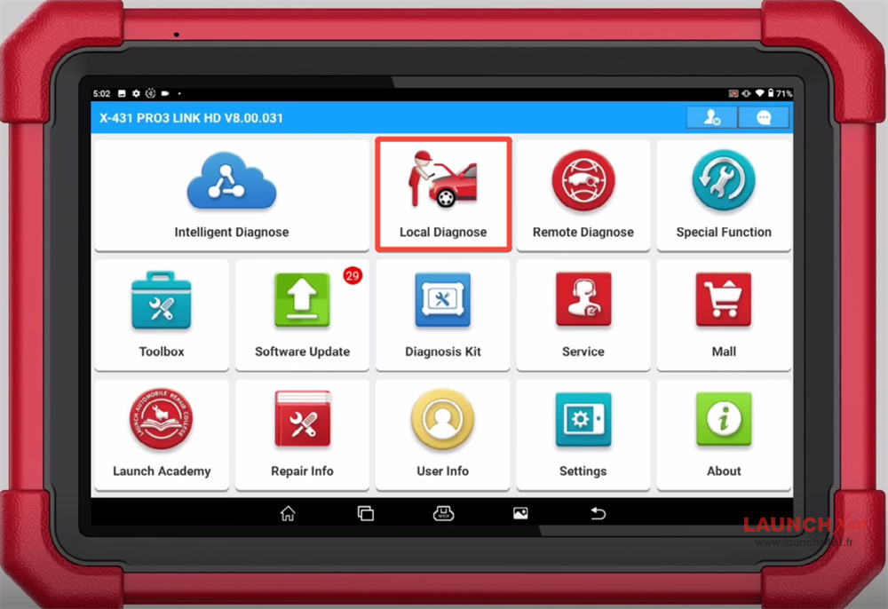 launch x431 pad5 link hd read dongfeng data stream 1
