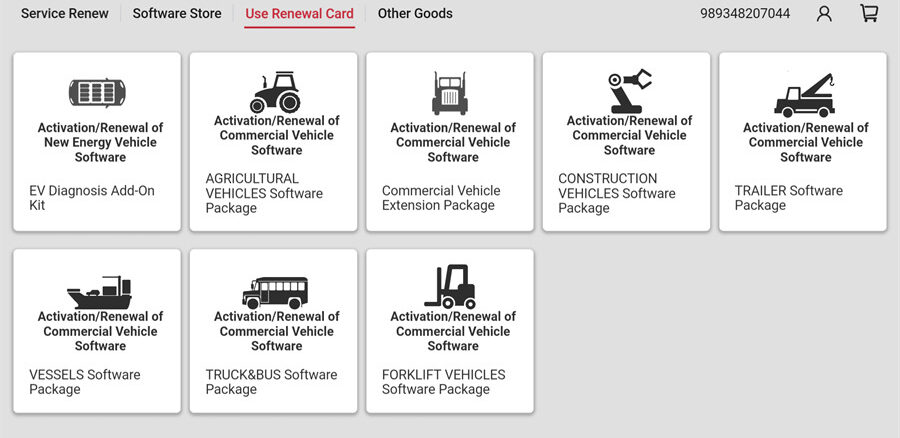 new launch x431 software renewal cards for pad vii 2