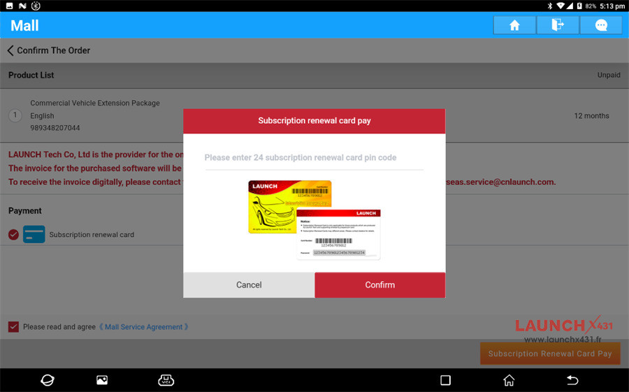 new launch x431 software renewal cards for pad vii 3