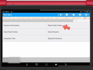 x431 pad5 link hd isuzu read dtcs data stream 4