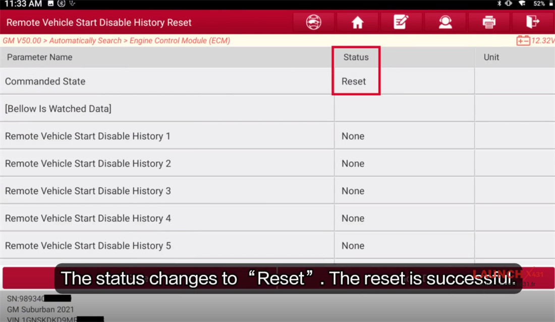 x431 pro3 link hd reset 2chevy start disable history 9