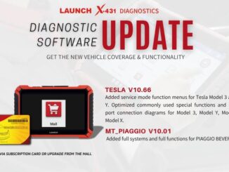 Launch X431 Update Tesla diagnostic software