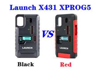 Launch x431 xprog5 black version and red version comparison