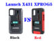 Launch x431 xprog5 black version and red version comparison