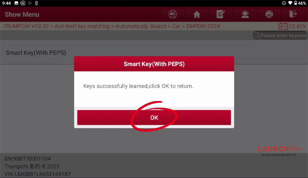 launch x431 immo plus with x prog5 add 2025 gac key 10
