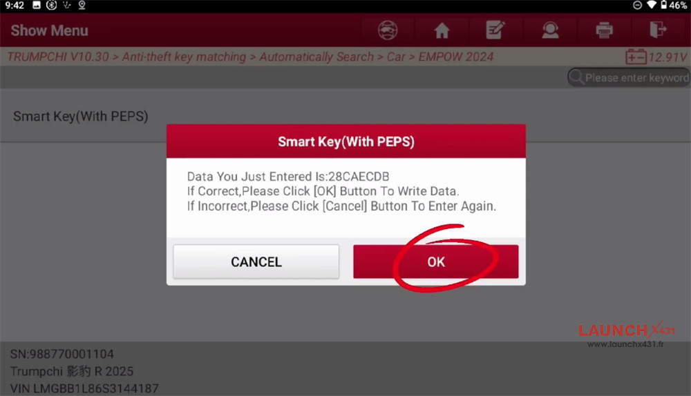 launch x431 immo plus with x prog5 add 2025 gac key 7