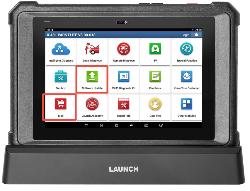 launch x431 pad v activate subscription card
