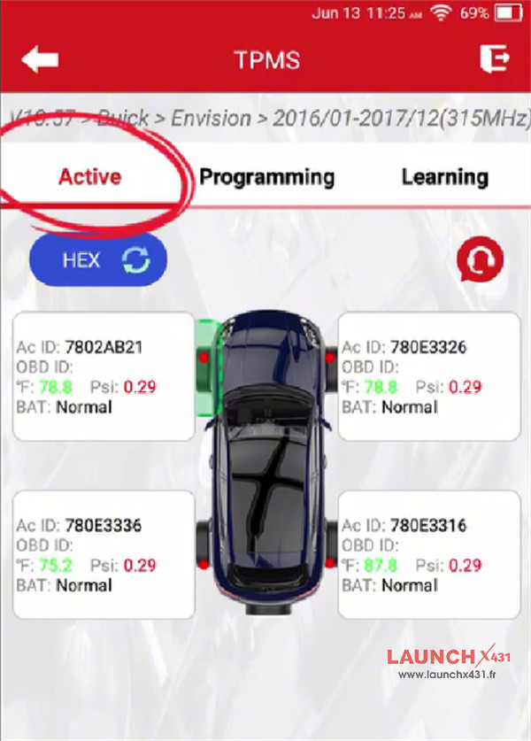 tpms 5011 v2 reset 2017 buick envision tpms 6