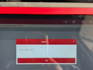 LAUNCH X431 PRO5 ADAS Error Code 1337 Solution1