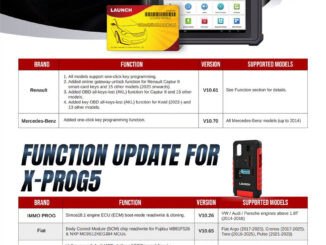 launch immo software and x prog5 function update notice 1