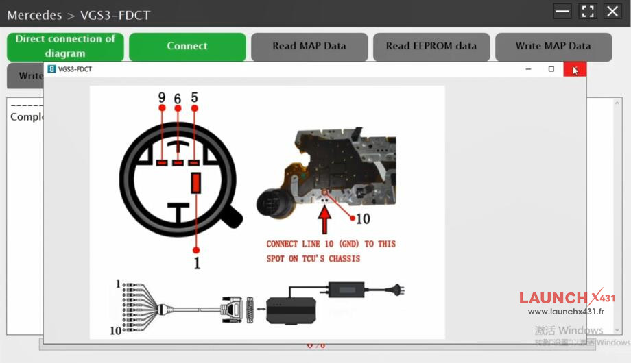 launch x431 ecu programmer virginize benz vgs3 ecu 2