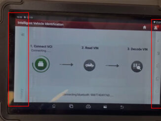 launch x431 immo plus menu button issue