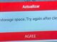 launch x431 pro3s+ smartlin hd insufficient storage space