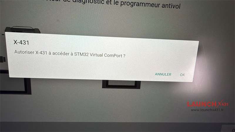 solve launch x431 require stm32 virtual com port 1