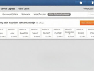 X431 EV Diagnostic Kit Software renewal guide