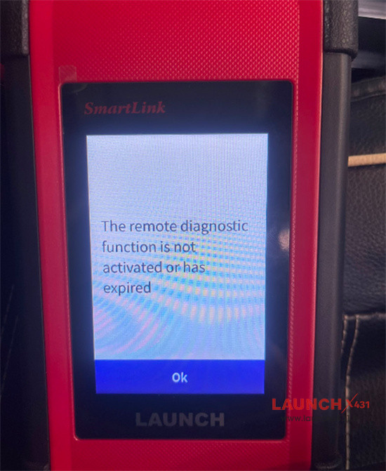 launch smartlink c remote diagnostic function not activated 1