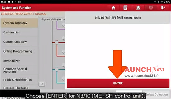 launch x431 mercedes glc 253 electric throttle relearn 4