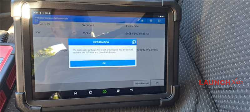 launch x431 tool connect VW failure