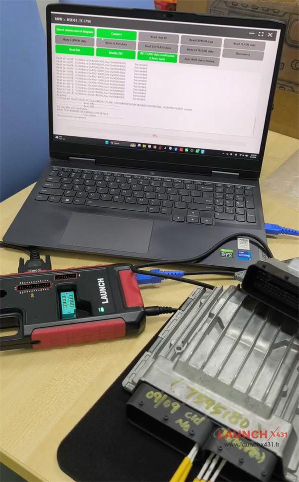 launch x431 x prog5 clone bmw dme msd81.2 7