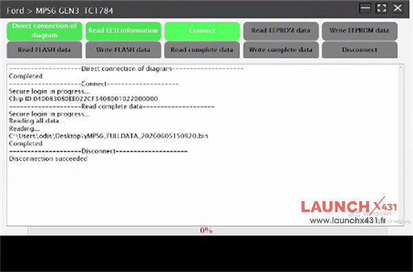 launch x431 x prog5 erase ford mps6 tcu 5