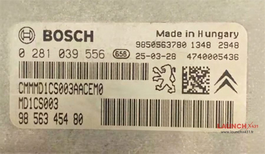 x431 x prog5 clone bosch md1cs003 ecu 1