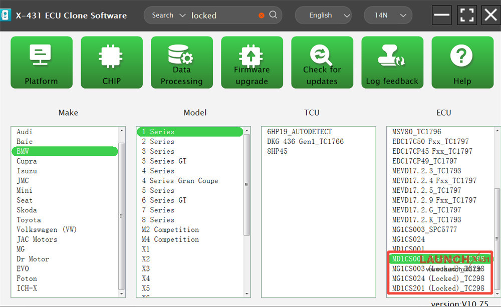 x431 xprog5 locked bmw md1 mg1 support list 1