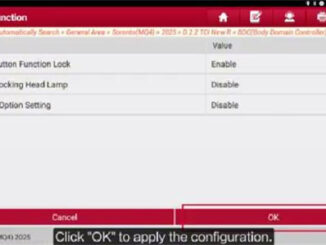 launch x431 adjust kia bcm user options 9