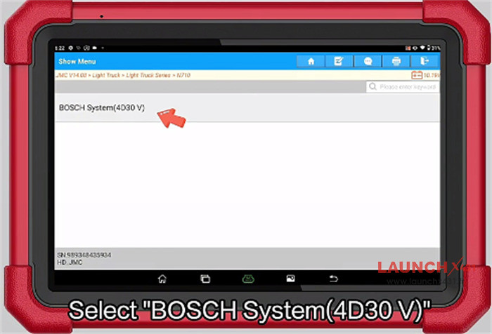 launch x431 refresh vin 2020 jmc kairui 5