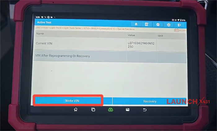 launch x431 refresh vin 2020 jmc kairui 9