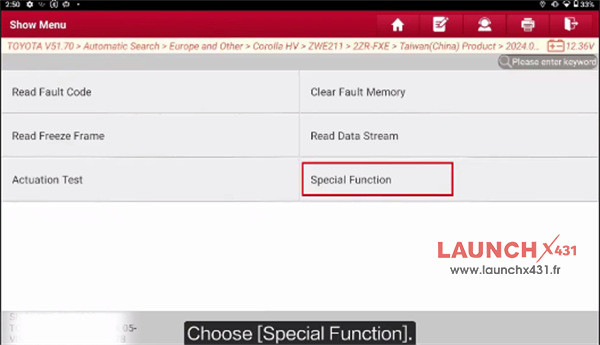 launch x431 toyota battery status info update 5